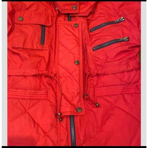 Express Athletique~ Down Filled parka Coat Vintage - Picture 5 of 8